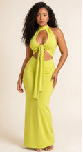 Lime Muse Cutout Maxi Dress
