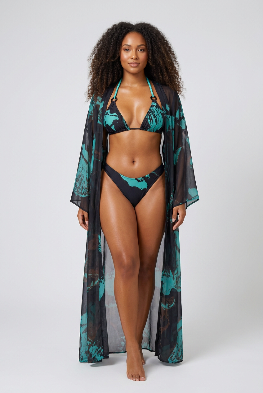 Midnight Tropic Bikini Set